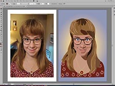 Illustrated Portrait of Emily